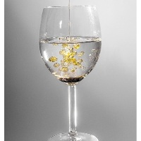 oil in a water glass