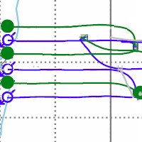 horizontal polymer pattern